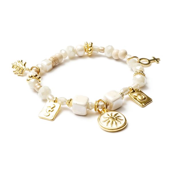 Aloha GoldShiny, Edelstein Armband