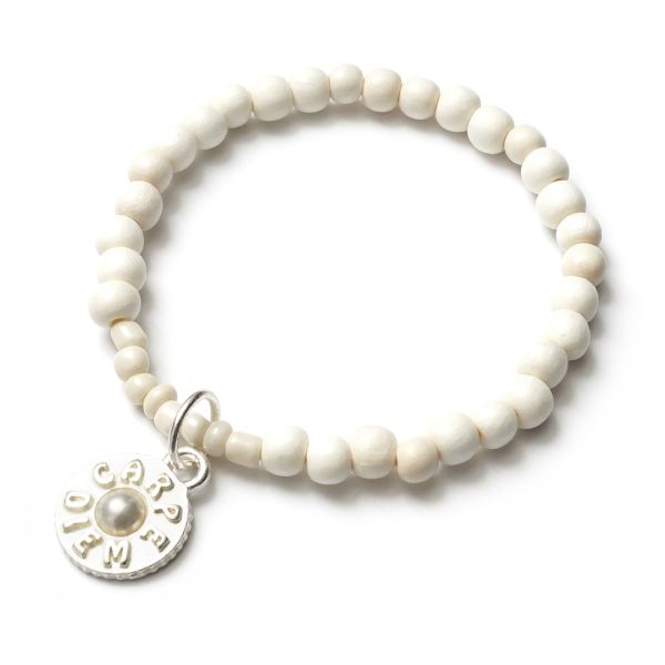 EsTrenc Armband OffWhite SilverShiny