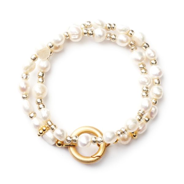 Perlen Mix&Match Armband Fidschi GoldShiny