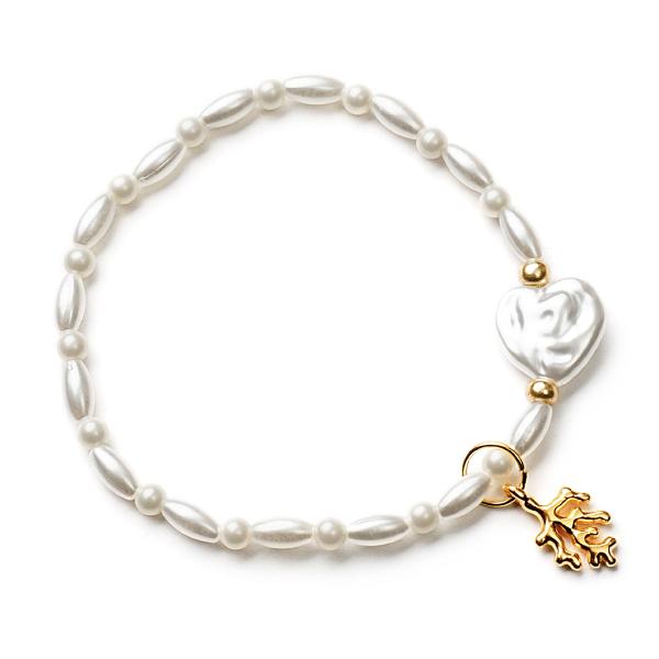 Coral GoldShiny, Perlen Armband