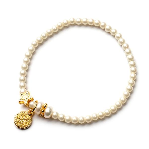 Amour GoldShiny, Perlen Design Armband
