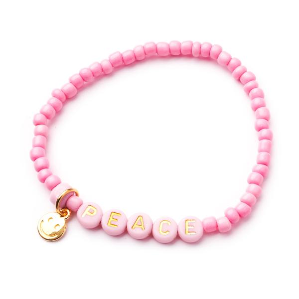 Boho Armband PEACE Rosa