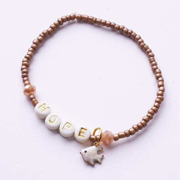 HOPE OffWhite, Boho Armband