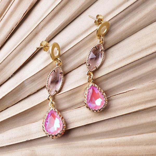 Chrystal Rosa, Ohrringe