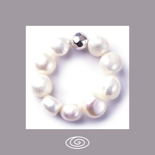 Fidschi SilverShiny, Perlen Ring