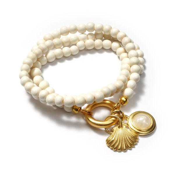 ArmbandDesign 2081, EsTrenc OffWhite GoldShiny