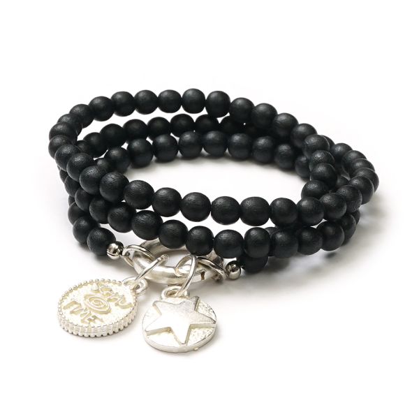 ArmbandDesign 2093, EsTrenc Black SilverShiny