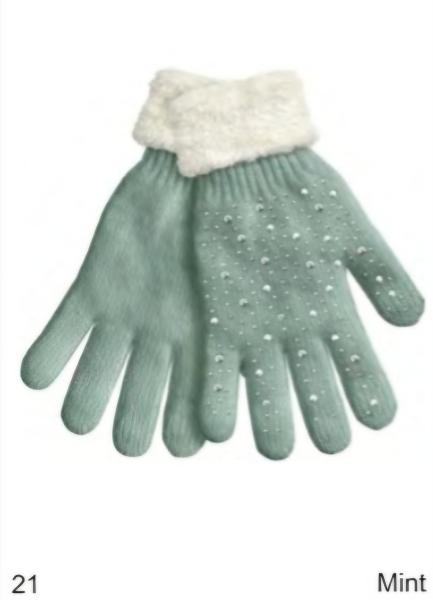 Fingerhandschuhe Funkelsteinchen - in verschiedenen Farben