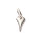 Herz, versilbert mit 999er Feinsilber, Amulett XS