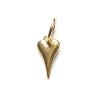 Herz, vergoldet mit 24K Feingold,  Amulett XS