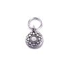 Mandala, versilbert mit 999er Feinsilber, Amulett XS