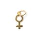 Venus, vergoldet mit 24K Feingold, Amulett XS