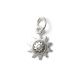 Sonne, versilbert mit 999er Feinsilber, Amulett XS
