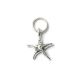 Seestern, versilbert mit 999er Feinsilber, Amulett XS