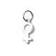 Venus, versilbert mit 999er Feinsilber, Amulett XS