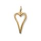 Corazon, vergoldet mit 24K Feingold, Amulett S