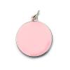 LolliPop Rosa, versilbert mit 999er Feinsilber, Amulett M