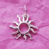 Sonne, versilbert mit 999er Feinsilber, Amulett M