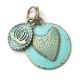 Amour M & Lotus S, Amulett Twin Türkis