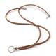 NewCappuccino Ibiza 88 SilverShiny, lange Leder Wechselkette