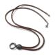 MoccaBrown Ibiza 88 BlackBeauty, lange Leder Wechselkette