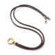 MoccaBrown Ibiza 88 GoldShiny, lange Leder Wechselkette