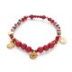 Bordeaux Edelstein Armband, GoldShiny