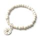 EsTrenc Armband OffWhite SilverShiny