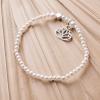 Lotus Flower SilverShiny, Perlen Design Armband