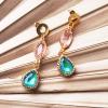 Chrystal Rose Türkis, Ohrringe