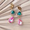 Chrystal Smaragd Rosa, Ohrringe