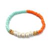 Boho Armband PEACE Weiß/Gold