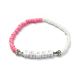 Boho Armband PEACE Weiß/Silber