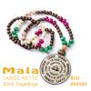 MANTRA L, extralange Mala Edelstein Halskette