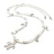 Beach 88/100 SilverShiny, lange Perlen Halskette